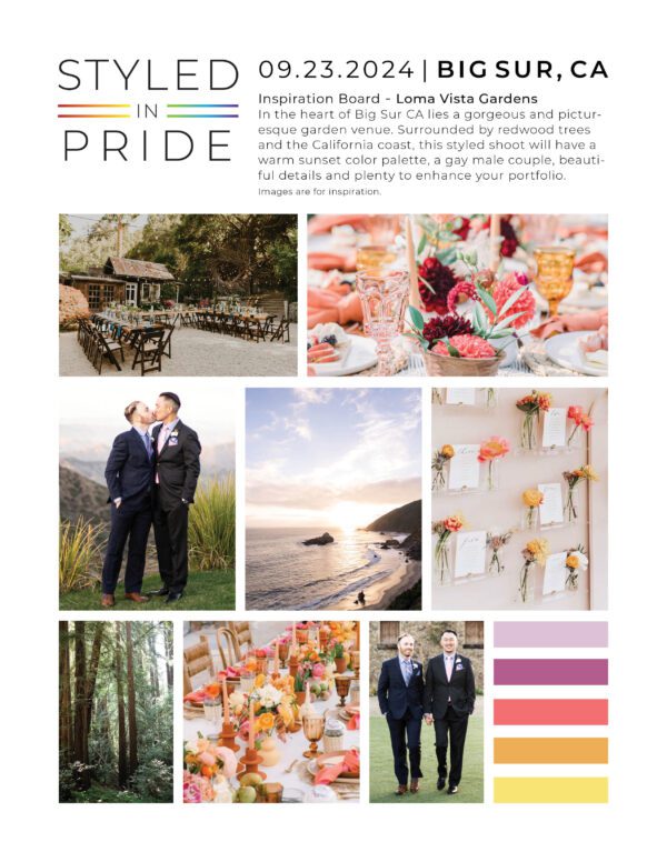 Big Sur Styled in Pride Mood board